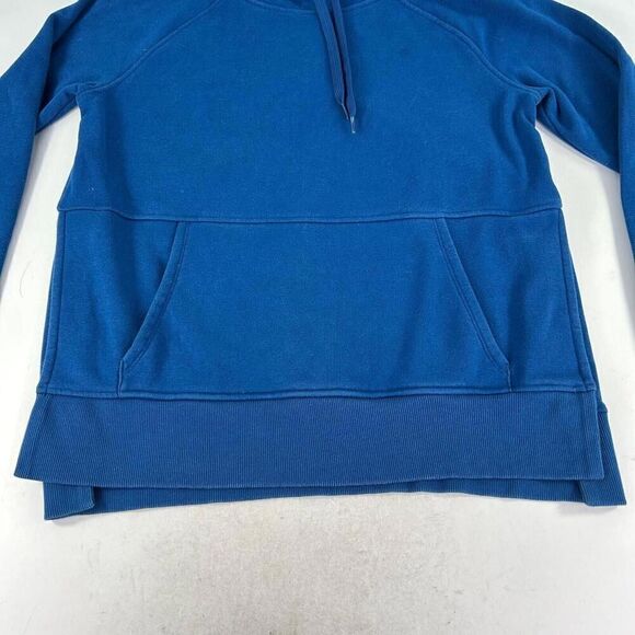 Athleta Poseidon Blue Sundown Hoodie Kangaroo Pocket Size M Womens Sweatshirt - Picture 2 of 10